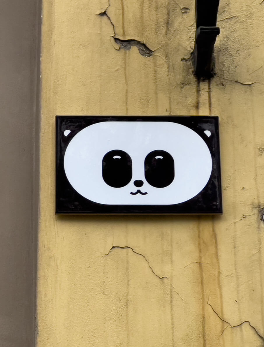 Black Fuer Panda Ceramic Tile